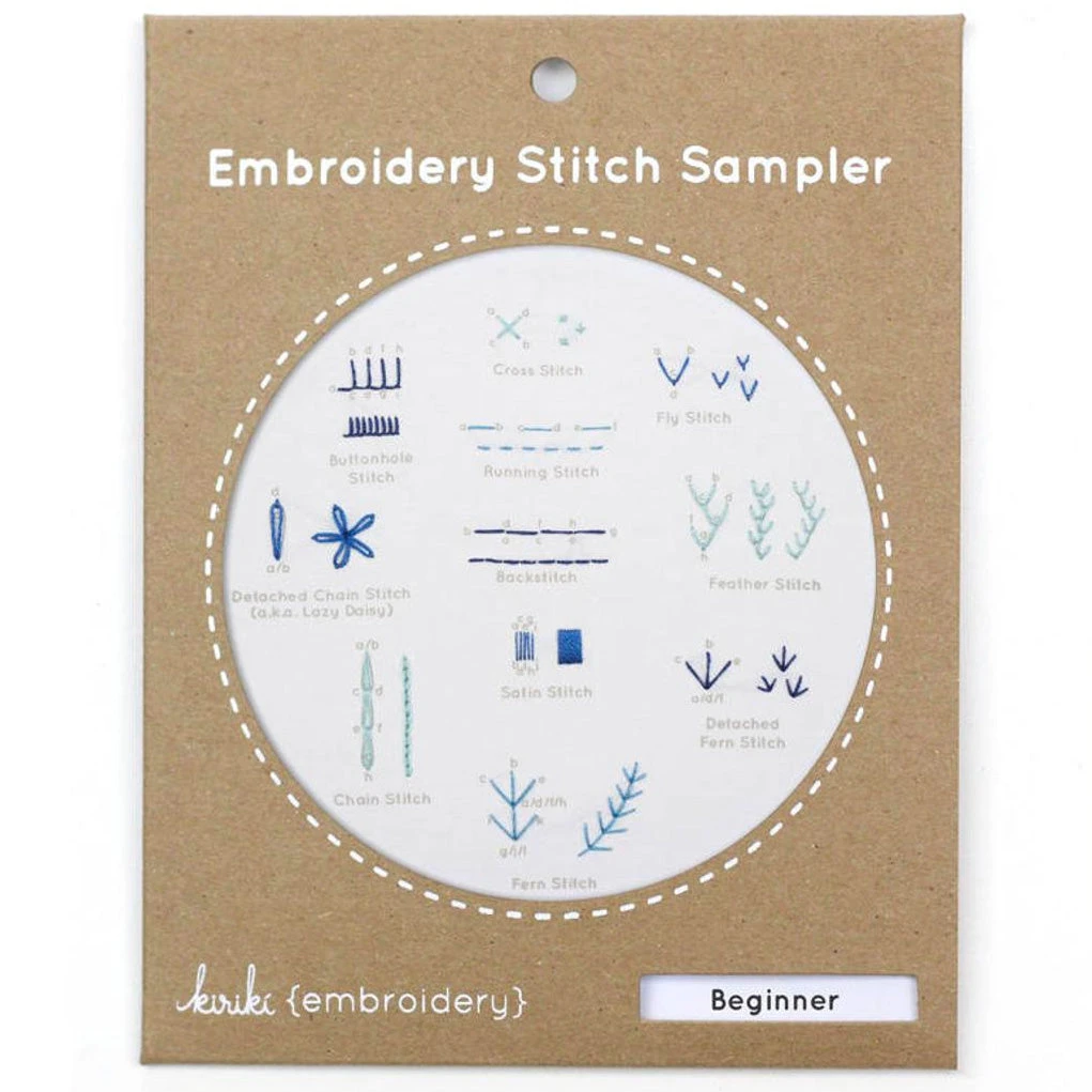Hand Embroidery Stitch Sampler - Beginner Stitches 3 Hand Embroidery Stitch Sampler - Beginner Stitches