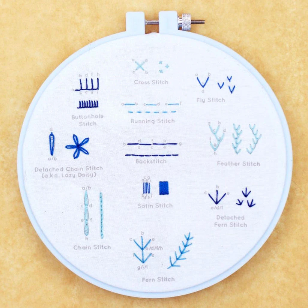 Hand Embroidery Stitch Sampler - Beginner Stitches 5 Hand Embroidery Stitch Sampler - Beginner Stitches - Image 3