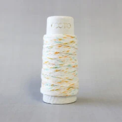 COSMO Hidamari Sashiko Thread - #89-102 Orange Blue Speckle