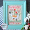 Cats In The Garden Cross Stitch Pattern - Prancing In The Tulips -Olympus Handmade Store lindy stitches cross stitch pattern prancing tulips