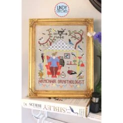 Armchair Ornithologist Cross Stitch Pattern -Olympus Handmade Store lindy stitches 0009 Layer9