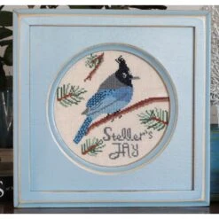 Stellar Jay Cross Stitch Pattern