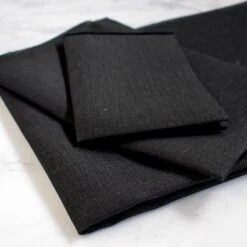 Cashel Black Linen Cross Stitch Fabric - 28 Count -Olympus Handmade Store linen cross stitch fabric black 28 count 3