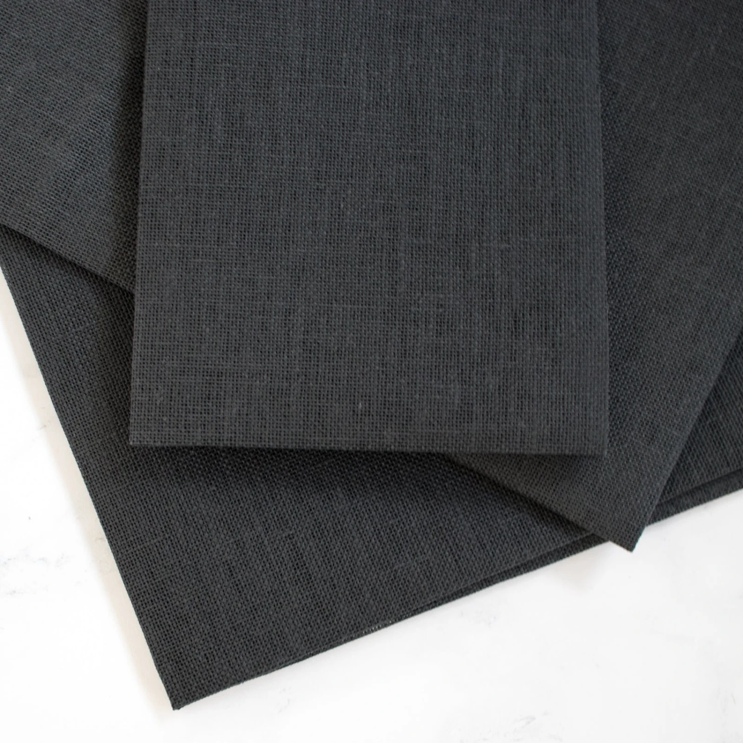 Chalkboard Black Linen Cross Stitch Fabric - 32 Count 5 Chalkboard Black Linen Cross Stitch Fabric - 32 Count - Image 3
