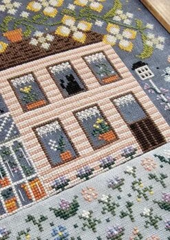 Spring House Cross Stitch Pattern -Olympus Handmade Store liz matthews cross stitch pattern spring house 03