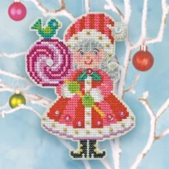 Lolly Claus Cross Stitch Ornament Kit