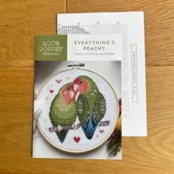 Everything's Peachy Cross Stitch Pattern -Olympus Handmade Store love poppet cross stitch everything peachy 1