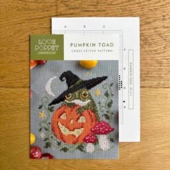 Pumpkin Toad Cross Stitch Pattern -Olympus Handmade Store love poppet cross stitch pumpkin toad