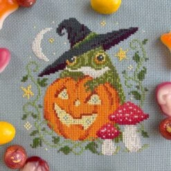 Pumpkin Toad Cross Stitch Pattern