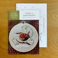 Wren And Snowdrops Cross Stitch Pattern -Olympus Handmade Store love poppet cross stitch wren snowdrops