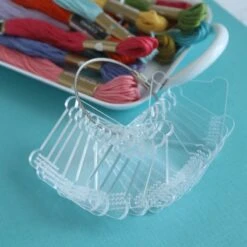 Embroidery Floss Swatch Bobbins -Olympus Handmade Store lucky jonquil swatch bobbins 06