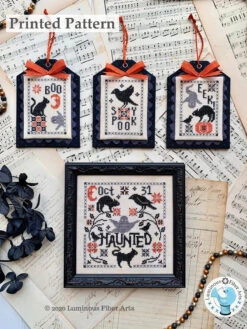 Haunted Cross Stitch Pattern -Olympus Handmade Store lumiinous fiber arts cross stitch pattern haunted 04