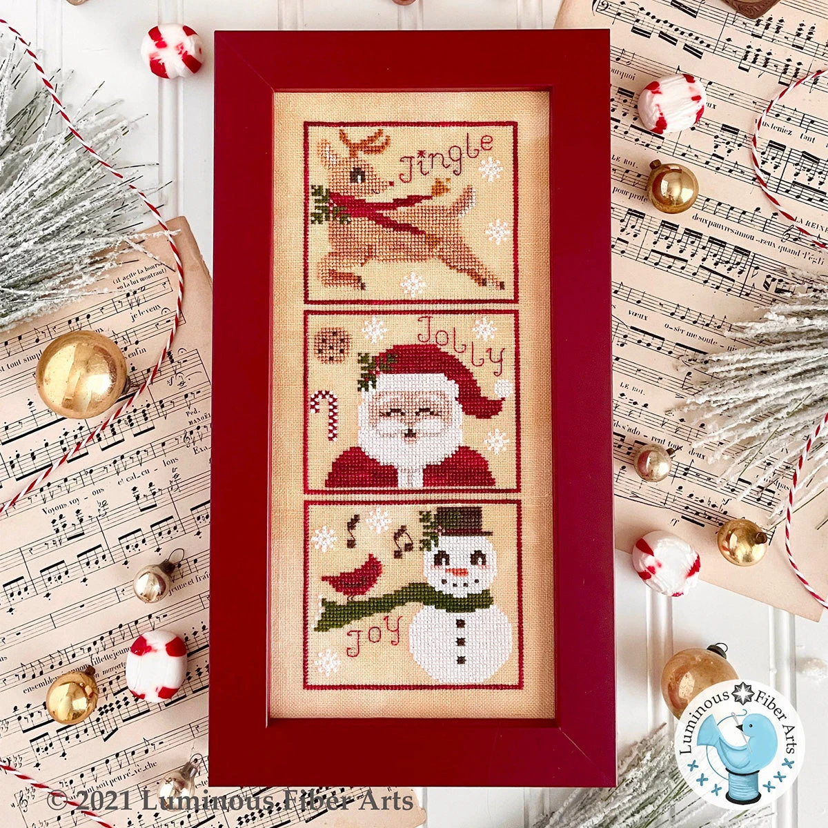 Jingle Jolly Joy Cross Stitch Pattern 3 Jingle Jolly Joy Cross Stitch Pattern