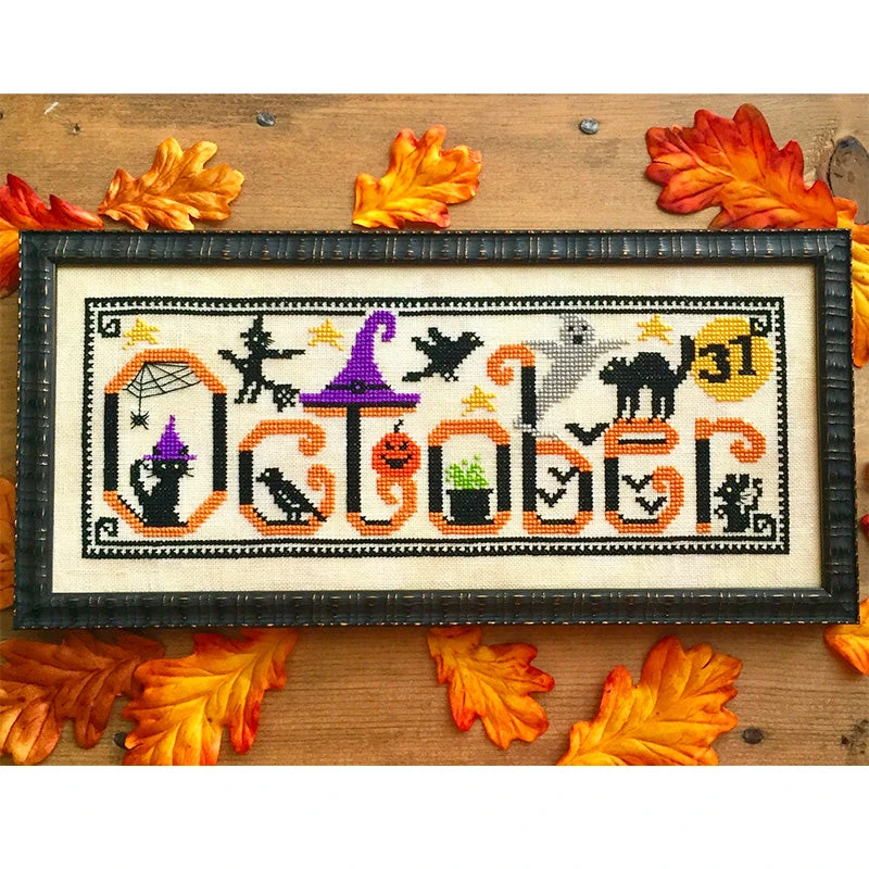 Spooky October Cross Stitch Pattern 3 Spooky October Cross Stitch Pattern