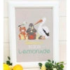 Summer Iced Lemonade Cross Stitch Pattern 1 Summer Iced Lemonade Cross Stitch Pattern -Olympus Handmade Store madame chantilly cross stitch pattern iced summer lemonade 01