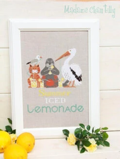 Summer Iced Lemonade Cross Stitch Pattern 6 Summer Iced Lemonade Cross Stitch Pattern -Olympus Handmade Store madame chantilly cross stitch pattern iced summer lemonade 02