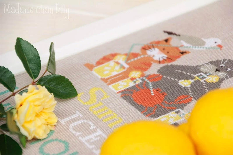 Summer Iced Lemonade Cross Stitch Pattern 5 Summer Iced Lemonade Cross Stitch Pattern - Image 3