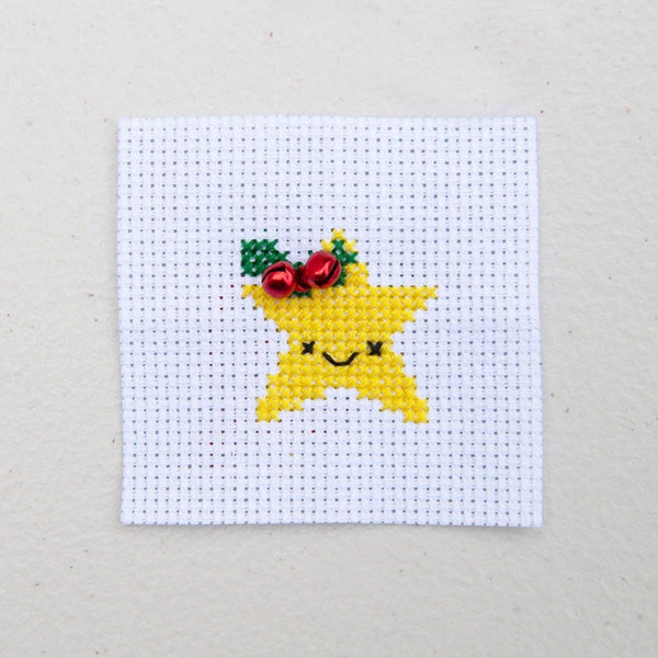 Mini Matchbox Cross Stitch Kit - Christmas Star 6 Mini Matchbox Cross Stitch Kit - Christmas Star - Image 4