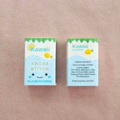 Mini Matchbox Cross Stitch Kit - Kawaii Lemon 10 Mini Matchbox Cross Stitch Kit - Kawaii Lemon -Olympus Handmade Store marvling bros matchbox cross stitch kit lemon 0003 Layer5