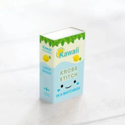 Mini Matchbox Cross Stitch Kit - Kawaii Lemon 11 Mini Matchbox Cross Stitch Kit - Kawaii Lemon -Olympus Handmade Store marvling bros matchbox cross stitch kit lemon 0004 Layer4