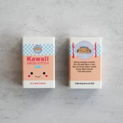 Kawaii Taco Mini Cross Stitch Kit In A Matchbox -Olympus Handmade Store marvling bros matchbox cross stitch kit taco 01