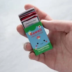 Kawaii Toadstool Mini Cross Stitch Kit In A Matchbox 9 Kawaii Toadstool Mini Cross Stitch Kit In A Matchbox -Olympus Handmade Store marvling bros matchbox cross stitch kit toadstool 02