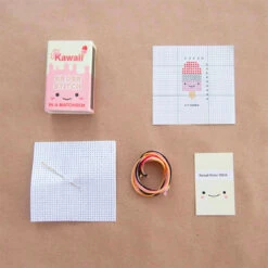 Mini Matchbox Cross Stitch Kit - Kawaii Popsicle 9 Mini Matchbox Cross Stitch Kit - Kawaii Popsicle -Olympus Handmade Store marvling bros matchbox cross stitch kit 0002 Layer3