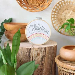 California Hand Embroidery Kit -Olympus Handmade Store melissa joy hand emabroidery kit california 0003 Layer4