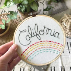 California Hand Embroidery Kit -Olympus Handmade Store melissa joy hand emabroidery kit california 0004 Layer5