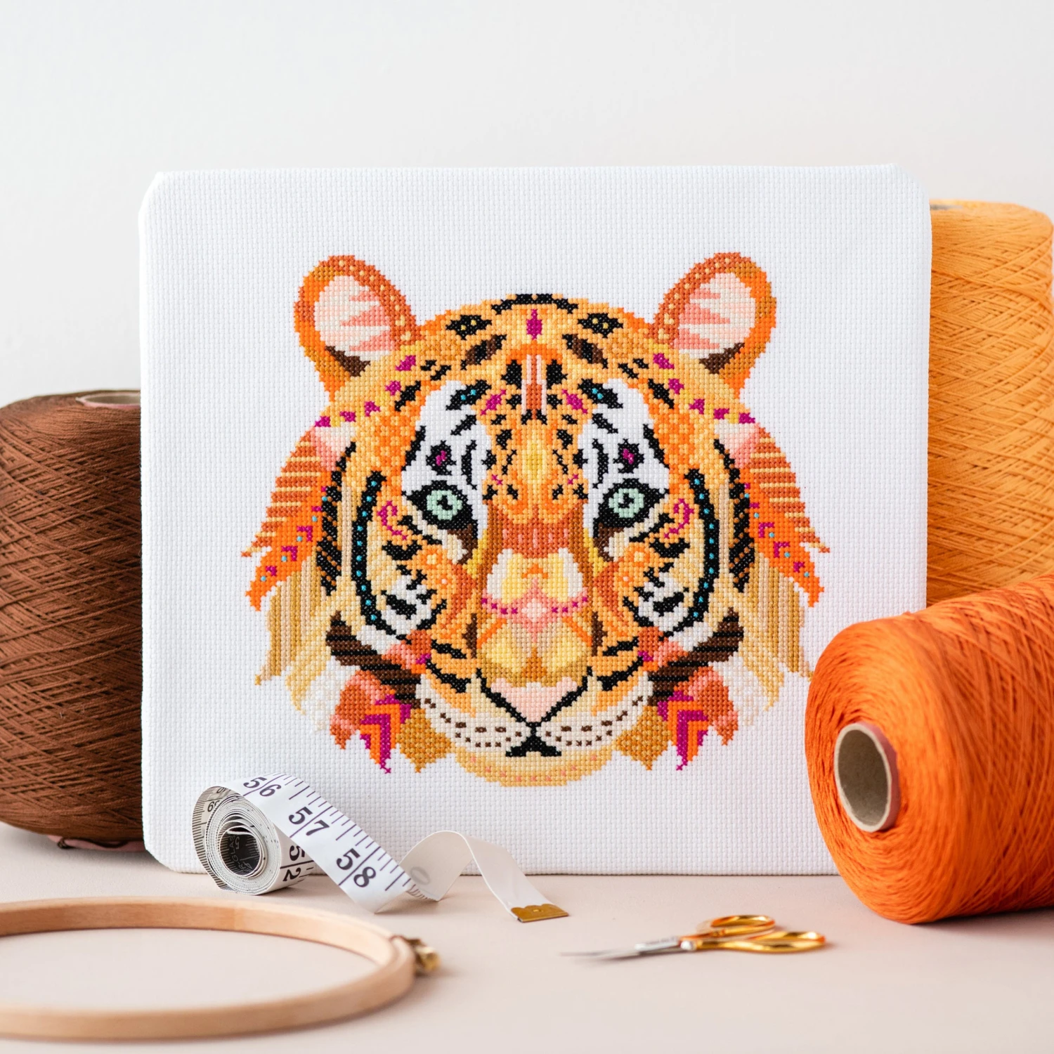 Mandala Tiger Cross Stitch Pattern 3 Mandala Tiger Cross Stitch Pattern