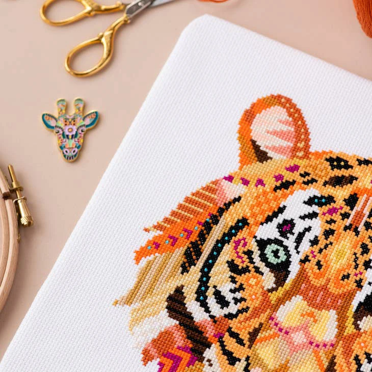 Mandala Tiger Cross Stitch Pattern 4 Mandala Tiger Cross Stitch Pattern - Image 2