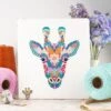 Mandala Giraffe Cross Stitch Pattern