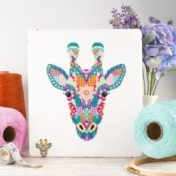 Mandala Giraffe Cross Stitch Pattern