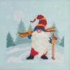 Skiing Gnome Cross Stitch Kit 2 Skiing Gnome Cross Stitch Kit -Olympus Handmade Store mill hill cross stitch kit skiing gnome 01