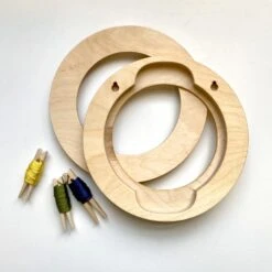 Round Embroidery Hoop Frame - 6 Inch -Olympus Handmade Store modern hoopla round hoop frame 07