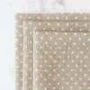 Natural/White Polka Dot Linen Fabric - 32 Count -Olympus Handmade Store natural white polka dot linen 32 count 1