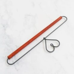 Heart Needlework Hanger With Wooden Dowel -7-1/2" -Olympus Handmade Store needlework hanger 24