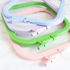 Square Plastic Embroidery Hoop -Olympus Handmade Store nurge square embroidery hoop 03