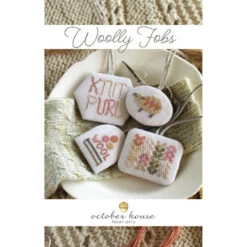 Wooly Fobs Cross Stitch Pattern 5 Wooly Fobs Cross Stitch Pattern -Olympus Handmade Store october house cross stitch pattern wooly fobs 02