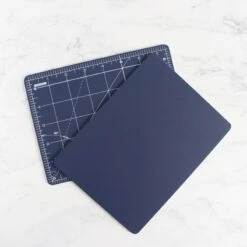 Olfa Navy Blue Rotary Cutting Mat - 6" X 8" -Olympus Handmade Store olfa 6x8 cutting mat 03