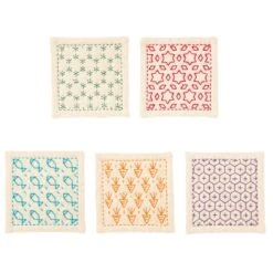 Olympus Sashiko Coaster Kit - Hitomezashi Designs