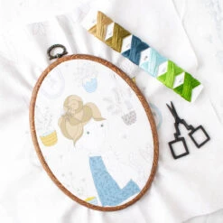 Olympus Faux Wood Flexible Embroidery Hoop - Oval -Olympus Handmade Store olympus faux wood flexihoop embroidery hoop oval 5