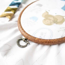 Olympus Faux Wood Flexible Embroidery Hoop - Oval -Olympus Handmade Store olympus faux wood flexihoop embroidery hoop oval 6