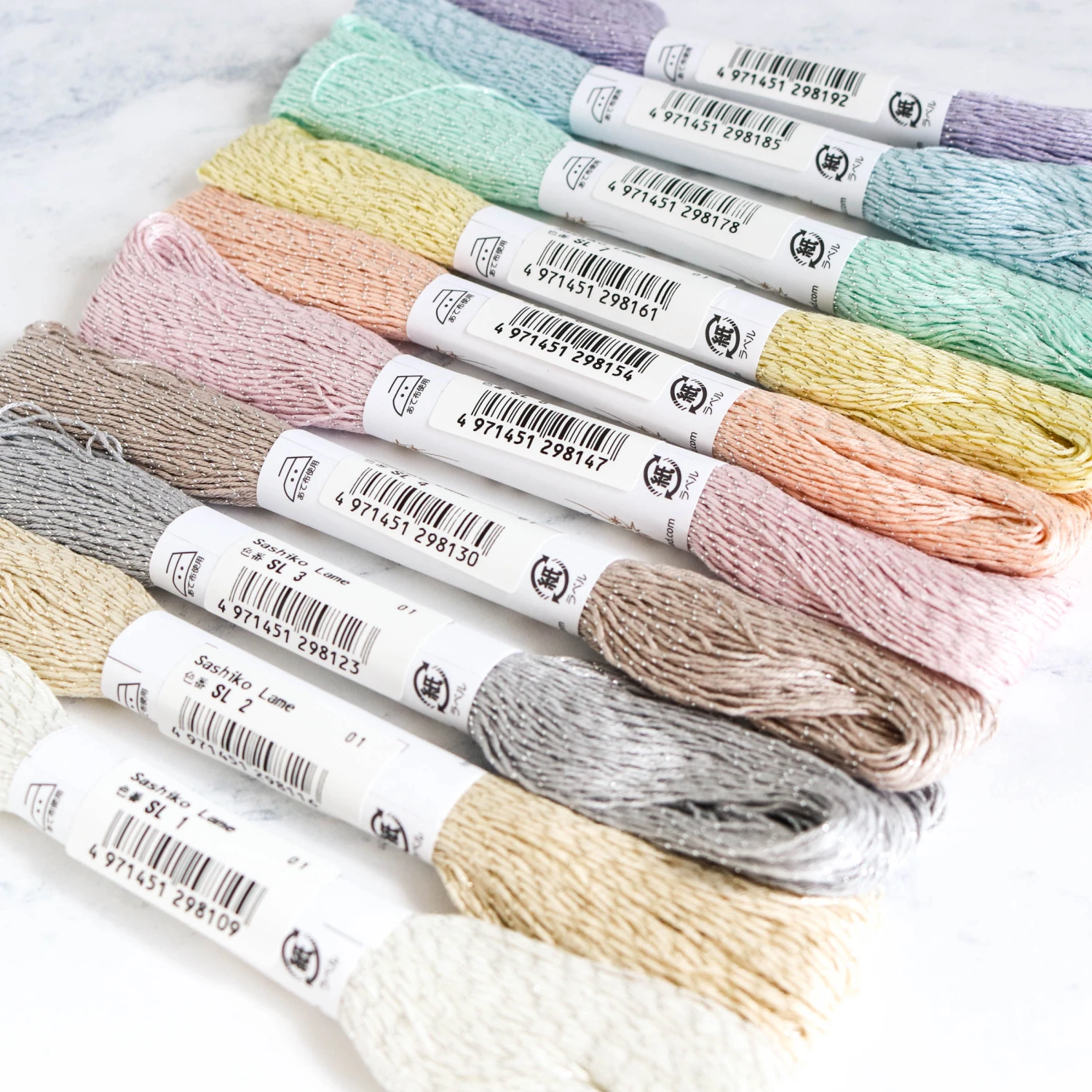 Olympus Japanese Lamé Sashiko Thread - Wheat (#SL2) 4 Olympus Japanese Lamé Sashiko Thread - Wheat (#SL2) - Image 2