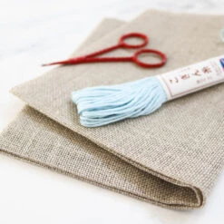 Olympus Linen Fabric For Kogin Embroidery -Olympus Handmade Store olympus linen kogin embroidery fabric 3