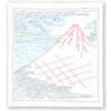 Olympus Views Of Mt. Fuji Sashiko Embroidery Kit - Red Fuji -Olympus Handmade Store olympus sashiko kit mt fuji red fuji 01