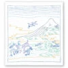 Olympus Views Of Mt. Fuji Sashiko Embroidery Kit - Seven Cranes