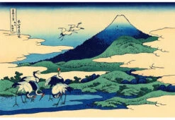 Olympus Views Of Mt. Fuji Sashiko Embroidery Kit - Seven Cranes -Olympus Handmade Store olympus sashiko kit mt fuji seven cranes 03