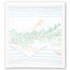 Olympus Views Of Mt. Fuji Sashiko Embroidery Kit - Upside Down Fuji -Olympus Handmade Store olympus sashiko kit mt fuji upside down 01