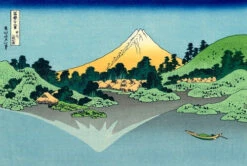 Olympus Views Of Mt. Fuji Sashiko Embroidery Kit - Upside Down Fuji -Olympus Handmade Store olympus sashiko kit mt fuji upside down 03
